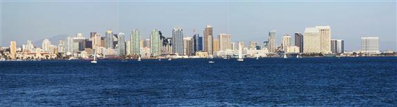 Panorama of downtown San Diego