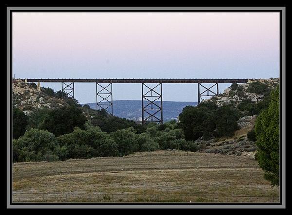 Railroad trestle, State Route 94, Campo, California