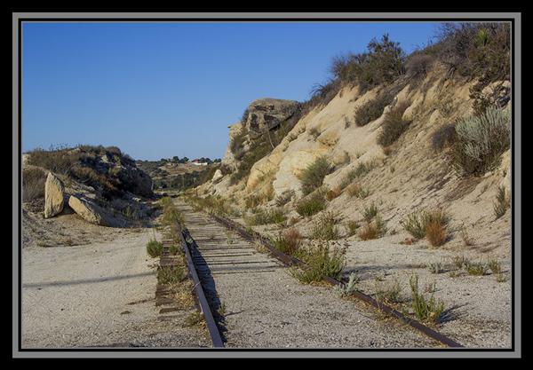 Train tracks, State Route 94, San Diego County, California