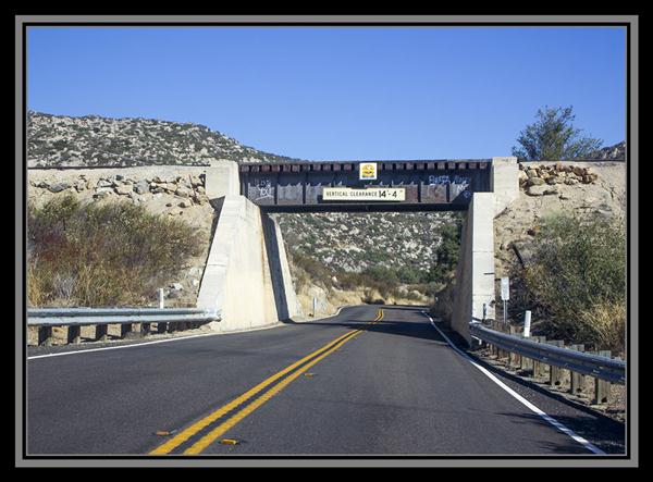 Railroad bridge, State Route 94, San Diego County, California