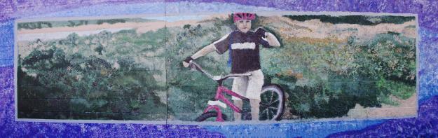 San Diego River bike path mural, San Diego, California