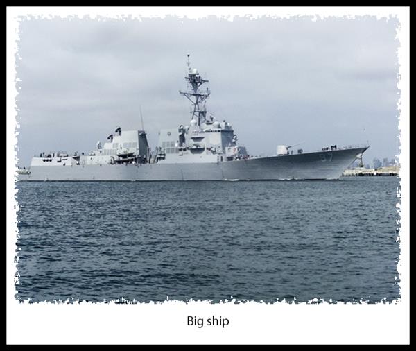 Navy ship in San Diego