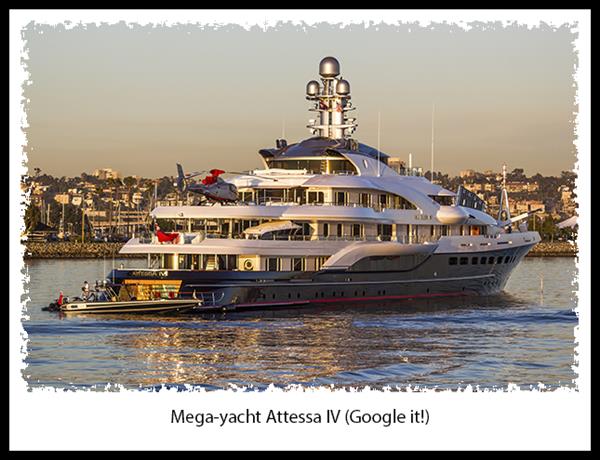 Atessa IV mega-yacht in San Diego