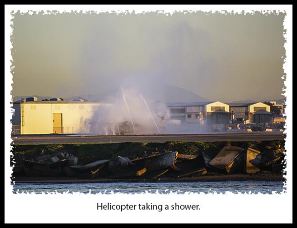 Helicopter shower