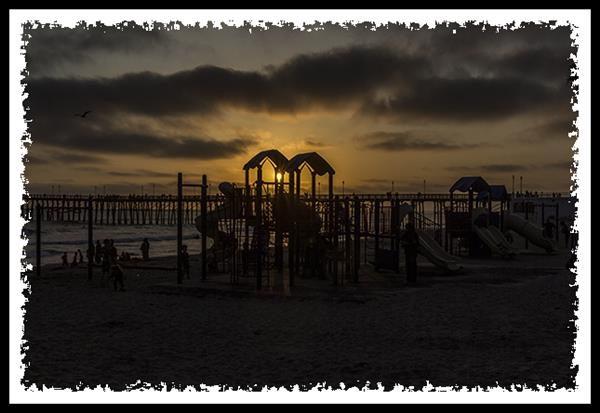 Sunet at the Oceanside Pier in Oceanside, California