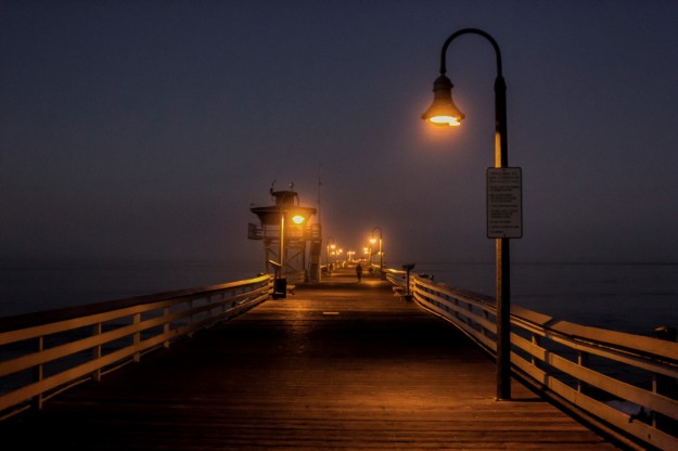 San Clemente Pier at dusk