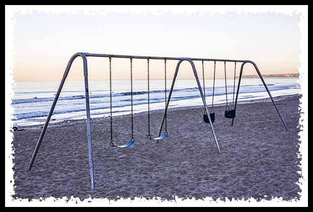 Swingset on the beach