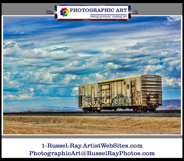 Lonely boxcar in the desert faa framed