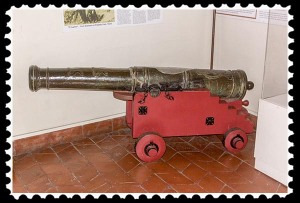 El Jupiter cannon in the Junipero Serra Museum in San Diego