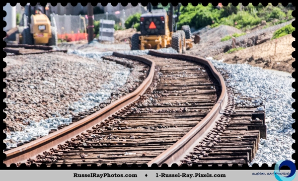 Excessive bends in re-aligned Amtrak tracks