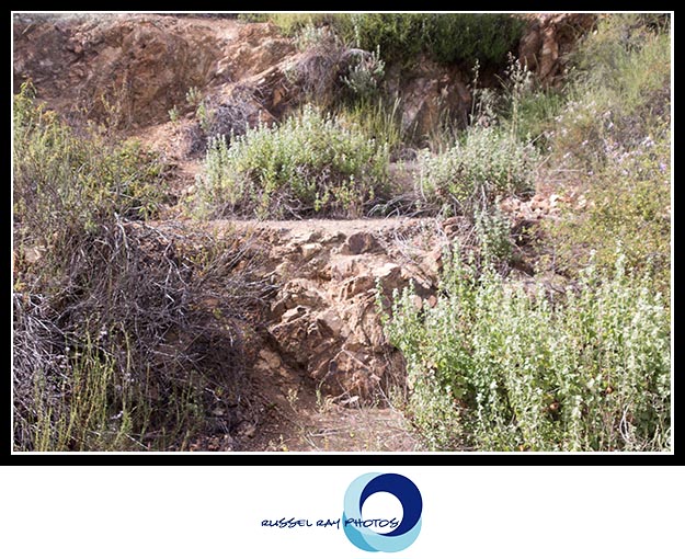 Mining ruins at Copper Creek Falls, San Elijo Hills, San Diego County, California