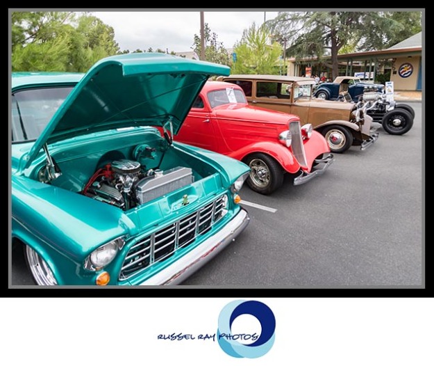 Classic car show in Alpine, California