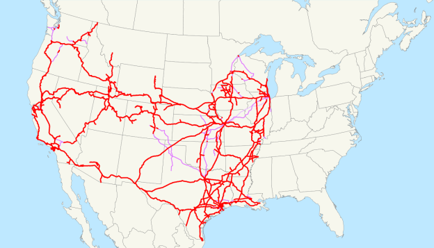 Union Pacific Railroad network
