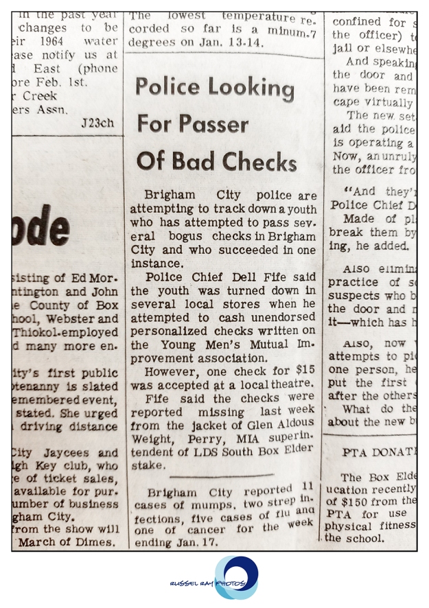 Box Elder Journal newspaper, Brigham City, Utah, January 22, 1964