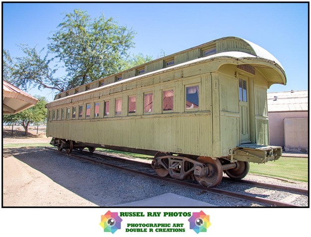 Southern Pacific Railroad wooden passenger coach car